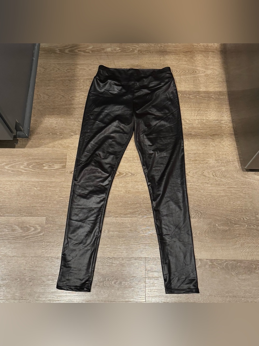 New Mix Black Faux Leather Jeggings